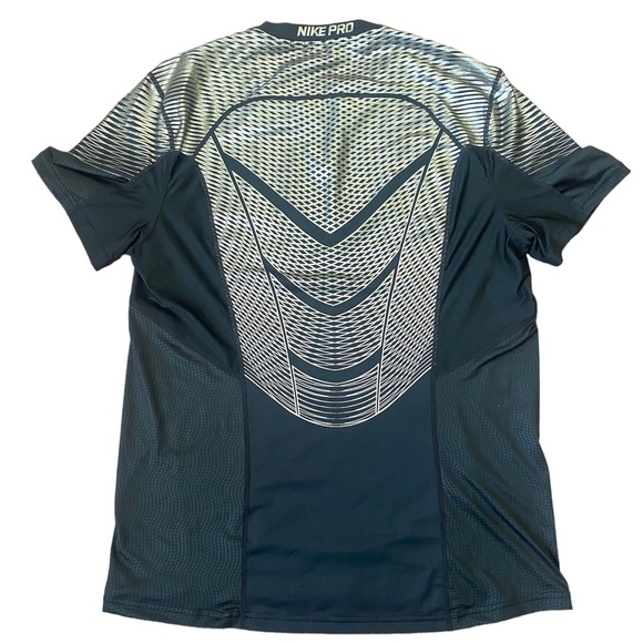 Nike Pro Hypercool Dri-FIT Max Shirt Black Silver Size Large Athletic Workout - Picture 4 of 6